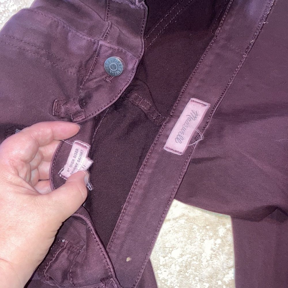 Madewell 9 inch high riser skinny skinny jeans 31 - Picture 3 of 3